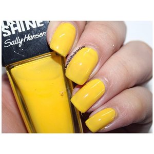 New post :). A review for this pretty yellow polish from @sallyhansen_id - Lemon Shark. www.polishwonderland.com#notd #nail #swatch #sallyhansen #yellowpolish #nailbloogger  #instanail #fdbeauty #clozetteid #allnail #kuteksjunkies #polishwonderland