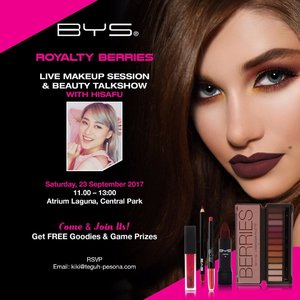 Live makeup and beauty Talkshow with @byscosmetics_id .. Please come and join us.. You can get free goodies & Game Prizes.. .
.
.
.
#kbeauty #beautyblogger #styleblogger #vscocam #ggrep #fashionpeople #blogger #lookbook #style #ootd #fotd #ulzzang #clozetteid #bblogger #bloggerceriaid #bestoftoday #페션블로거 #페션 #페션모델 #블로거 #스트릿스타일 #샐가 #샐피 #뷰티 #스트릿록 #bys #byscosmetics