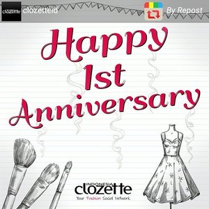 Happy 1st Anniversary @clozetteid 😊😊 #ClozetteID #Clozette1stAnniversary