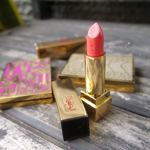 finally! #CSY lippie! 💕💕😍#YSL rouge pur couture 52 #rosycoralThe most famous lipstick ever! Lolthanks to #cheonsongyi and the #kdrama fever.#별에서온그대 #youwhocamefromthestars#イヴサンローラン #clozettedaily #clozetteid #femaledaily #makeupjunkie #beautyaddict
