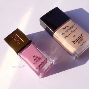 #YSL La Laque Couture nail polishes in 48 Rose Scabiosa from #Spring2014 collectionWith #butterLONDON nail foundation flawless #basecoat💅#nailcolor #nailfoundation #rosescabiosa #femaledaily #clozetteid #clozettedaily #beautyaddict #makeupjunkie #イヴサンローラン