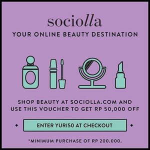 Hari sabtu stay di rumah aja, mending belanja online sis hihihi 😁😁
Kalau mau beli makeup atau skincare di sociolla.com aku ada kode voucher yang bisa dipakai. Tinggal masukin kode YURI50 untuk potongan 50,000 untuk minimal pembelian 200,000.
Jadi misalnya belanja 200 rb bayarnya cuma 150 rb ajah, dan seterusnya 😀😀 Lumayan, yes?? Hehe
Oya, kode ini bisa dishare juga ke temen2mu yaa :) Happy weekend shopping!
.
#jakarta #indonesia #voucherdiskon #diskon #sociolla #jakartadiary #jakartadiskon #bloggerindonesia #diskonindo #ibbbloggers #clozetteid