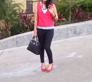 Red/Black is one of my fave color combo :) 
Recent #ootd