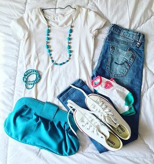 It's casual tshirt kinda day 👚👟😝
__________________
Turquoise for #thisorthatmarchremix and #converse for #911style_challenge | #wiwt #todayimwearingthis #currentlywearing #personalstyle #flatlay #clozetteid
