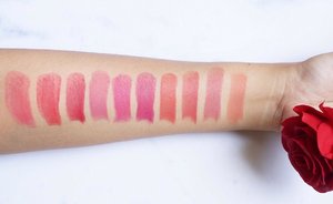 Swatches of @pixycosmetics Matte In Love Lipsticks. [Soon on blog!] ❤️💄
.
.
.
.
.
#swatches #lipstickswatches #pixymatteinlove #pixycosmetics #beautybloggerindonesia #makeuptalk #makeupmess #makeuplove #lipstickjunkie #clozetteid