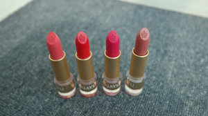 I'm in love with these 4 shades of lipstick from Sariayu Martha Tilaar Borneo series!