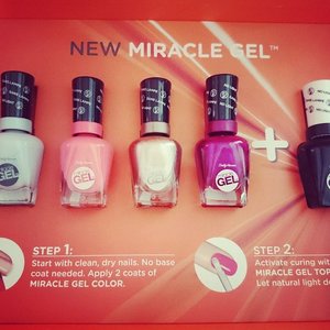 The new Miracle Gel from @sallyhansen_id http://whileyouonearth.blogspot.com/2015/03/sally-hansen-miracle-gel.html?m=1#clozetteID #beauty #blogger #nail #gel #color #sallyhansen #miraclegel #omgel #new