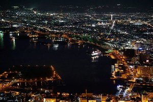#hakodate night view from above. 
We stayed from sunset, looking at the town slowly turning on night lights and becoming charming as it is. 
Everything is in order, so peaceful, so comfortable. 
#citylights #mounthakodate #live #ClozetteID #familyvacation #Japan #travel #letsho #trip #summervacation #love