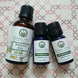 Love these oils from @utamaspice Find out why here:http://whileyouonearth.blogspot.com/2015/04/utama-spice-aromatherapy-and-argan-oil.html?m=1#clozetteid #utamaspice #aromatherapy #bergamot #rosemary #arganoil #skin #hair #nourishment
