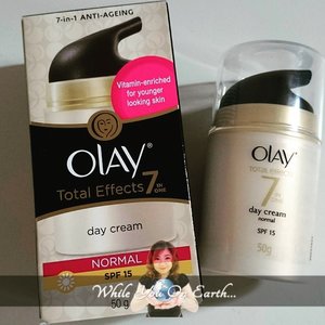 @olay Total Effect 7 in 1 Day Cream 
http://whileyouonearth.blogspot.com/2015/06/olay-total-effects-7-in-1-day-cream.html?m=1

#clozetteid #olay #totaleffect #daycream #makeupbase