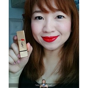 @yslbeauteid Rouge Pur Coutute Kiss & Love Collection in Le Rouge 
http://whileyouonearth.blogspot.com/2015/11/ysl-rouge-pur-couture-kiss-love.html

#yslbeauteid #yslbeauty #clozetteid #lipstick #red #makeup #cosmetic