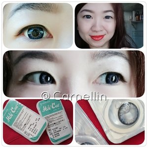 Using the coolest Funky Blue by @holicatid #lens #softlense #blue #clozetteID #eotd #eyes #instabeauty #idbblogger #beautybloggerindo #bbloggerid #bblogger