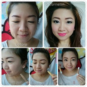 Using #Canmake Color Stick for highlight and contourhttp://whileyouonearth.blogspot.com/2015/05/canmake-color-stick.html?m=1#clozetteid #cosmetic #makeup #lotd #motd #colorstick #canmake #easy #simplemakeup #bloggersays #review #swatch #PhotoGrid
