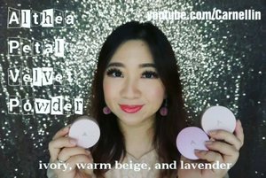 Althea Petal Velvet Powder made from natural ingredients that absorb oils, micro fine texture and comes in three wonderful tone for that perfect setting base.

Full review here:
https://youtu.be/ks01x6pN7PU

Thank you @altheakorea

#AltheaAngels #AltheaKorea #beautyreview #Althea #petalvelvetpowder #beautyvloggerindonesia #clozetteID #beautyvlogger #1minreview #1minvideo #youtuber #votd #videooftheday #love