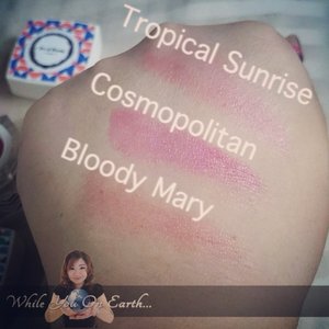Prettiest blushes from @prettyrecipe in Tropical Sunrise, Cosmopolitan, and Bloody Mary. http://www.whileyouonearth.blogspot.com/2014/11/pretty-recipe-cream-blush-in-bloody.html #blog #blush #blushes #cheek #motd #lotd #Indonesia #instabeauty #instabeauty #beauty #beautyblogger #beautybloggerid #id #idblog #idblogger #idbblogger #recommended #trustedseller #ig #igers #igdaily #clozetteID