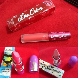 My new toy from @lumiere_corner
@kittydesigns 😘😘😘 💋💋💋 Lippies galore! 
#limecrime #happy #opaque
#unicorn #velvetines
#lippie #id #clozetteID #cosmetic #instabeauty #makeup #makeupjunkie  #PhotoGrid