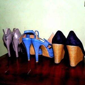 Hello pretty shoes😍😍 do you miss me? hihihi #shoes #heels #stiletto #wedges #beautyblogger #clozetteID #ofisuredii