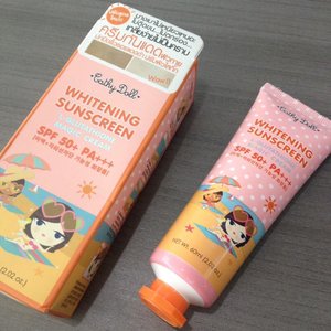 Been trying Cathy Doll Whitening Sunscreen... It has SPF 50 PA+++, plus it can brighten your skin in seconds and waterproof as well <3 Will blog about it later on www.beautyappetite.com ;)