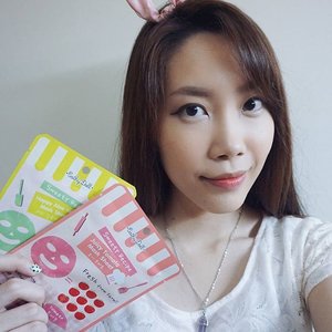 Feeling refreshed after using face mask from @cathydollindonesia 😊 It comes in different variants, my faves are Juicy Tomato and Happy Aloe 😉These sheet masks can be found at bit.ly/jessiolla (Coupon code: "JSM50" for 50K off your purchase)#beautyappetitereviews #clozetteid #CathyDoll