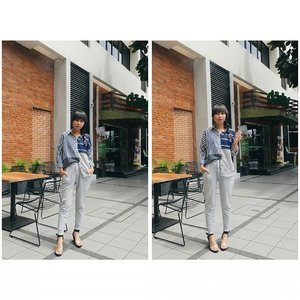 @uniqloindonesia jogger pants for a casual meeting. Why not? No rules in fashion right? 😉 (📷 : @tantrinamirah) #MilanoJoggerPants #Lifewear #UniqloIndonesia #uniqlo #fashionblogger #clozette #clozetteid #ootd #streetstyle