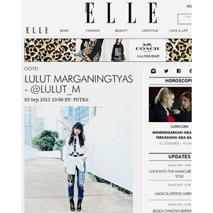 Featured on @elleindonesia elle.co.id. Thank youuuu @putradharma_ :) #feature #fashionblogger #elle #elleindonesia #clozetteid