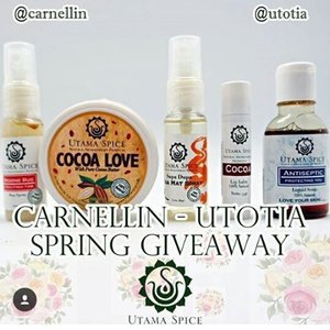 Joined giveaway from @utotia and @carnellin @utamaspice #bblogger #beautyblogger #clozetteid #carnellintiaga