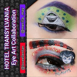 Weekend is heerree!!! Here's a Hotel Transylvania 2 @hotelt inspired eyemakeup collaboration with the talented @loveellentan @loveellentan @loveellentan kindly check out her page she did some amazing eye art 🙌🙌🙌👀 Here she did Mavis, and I did Murray the Mummy. Hope you enjoy our look. Happy Halloweenn!!! #merilla_may #loveellentan #looxperiments #clozetteid #halloweenmakeup #hoteltransylvania2 #mavis #murraythemummy #anastasiabeverlyhills #queenofblending #makeupmouse #sugarpill #iryrandrasana #beautybeyondmakeup #eyeart