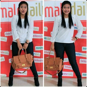 Today's Outfit #Latepost  #Cole  #Louis #Staccato
Bag from @oke_condition 
#Femaledaily #ClozetteIndonesia #ClozetteID #TheFDNLife #Latepost #OOTD