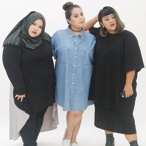 We are just three plus sized woman who wants to reach their dreams, just like you. Lots of people told us we couldn't get it because of our body, but hey, who are you to judge? We did it!!! Meet my friend @riezkiaisah even though she is big size but she teach yoga and look how flexible her body is. And meet my friend @tiraemon, she is so bright, bubbly and a bit clumsy in a cute way in real life, but she know how to pose in front of camera, confidently!!! As for me, I still have lots of dream to achieve and I won't stop. Did I told you that my dream's project is coming soon? hehehehe.

By thew way I am so proud of my two friends 😘😘😘😘. Being a plus size doesn't stop you doing what you like, listening to what judgemental people said about you is stopping you. Just be yourself!!!!!🤗😚😗😙 •
•
•
•
•
#effyourbodystandards #casual #ootd #bigandblunt #bigsizeootd #celebratemysize #curvyasian #plussizeasian #curves #whatiwear #wiw #clozetteid #인스타패션#인스타뷰티 #플러스사이즈 #오늘의의상  #bodypositive #stopbodyshaming #confident # #instadaily #throwback #confidence #bebrave