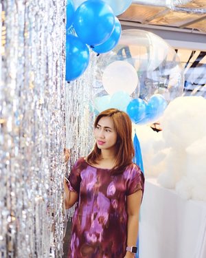 In blue, white and silver, I wear purple. Because, why not? 😁
.
📸 by @tommyprabowo .
.
.
.
#blue #white #silver #baloon #decoration #purple #color #pantone #vsco #travel #blogger #party #ootd #instadaily #instagood #instamood #clozetteid #like4like