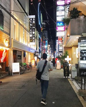 late post, my panda leading the way to Misono Steak House Osaka. i must admit he is very good at choosing our hotels and restaurants.. 🐼❤️❤️❤️ #osaka #japan #cittview #trip #travel #travelling #traveller #travelstyle #clozetteid