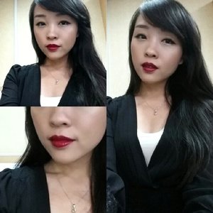 My look yesterday, adaptation from 'Maleficent'... to OFFICE (yes I wonder how much ladies here thinking how crazy am I)Lipstick YSL Rouge Pur Couture Vernis a Levres shade 33 (Bourgogne Artistique) Spring Edition#me #asian #asiangirls #selfies #selca #selfportrait #selfinger #lbd #littleblackdress #redlips #redlipstick #maleficent #longhair #evil #lipsticklover #lipstickoftheday #fdbeauty #ysl #vernisalevres #glossystain #bourgogneartistique #yslcosmetics #clozettedaily #clozetteid #beautyaddict