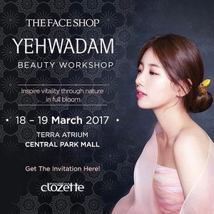 Today's event : @clozetteid @thefaceshopid Yehwadam Launching event at Central Park, 1-4 pm! I'll see you guys there!! yeayyyy #YehwadamLaunching #TheFaceShopID #clozettexthefaceshopid  #clozetteid #beautyblogger #indonesianbeautyblogger
