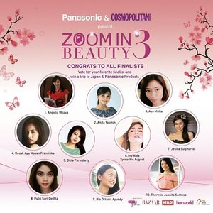Oh Thanks God im one of the finalist of Panasonic Zoom In Beauty 3..
The program will start on Monday...
I need your prayer, support, and vote.. i promise i will try to give my best... :)
Thank you @idpanasonic @panasonicbeautyid @cosmoindonesia

Vote me please.. link on my bio 
#femaledaily #fdbeauty #zoominbeauty3 #panasonicindonesia #clozettegirl #clozetteid
