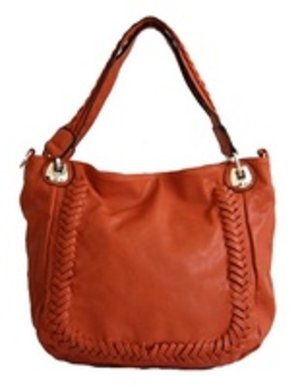 Periwinkle Braided Shoulder Leather-like Bag 