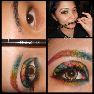 My rainbow lollipop inspired eye makeup. Another creation using @mizzucosmetics collection! Dont forget to check out my blog www.bowbowdorable.blogspot.com because i have a tutorial for this eye makeup :) #eyemakeup #eyes #mizzuchallenge #lollipop #rainbow #messy #inspired #anastasiabeverlyhills #makeupgeek #makeupcrazyhead #makeupfanatic1 #mayamiamakeup #theevanitydiary #themakeupstory #palafoxxiamakeup #labella2029 #clozetteid #vegas_nay #valerievixenart  #makeupglitz #dressyourface #auroramakeup #lvglamduo