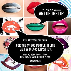 Hey guys!
Good news! Finally MAC bakalan buka store lagi di @kotakasablanka 😍
200 orang pertama yang datang ke store nya bakalan bisa dapetin FREE MAC Lipstick! So jangan sampai ketinggalan ya guys 😍😍😍
.
.
.
#mac #maccosmeticsid #kotakasablanka #fdbeauty #mackokas #maccosmetics #lip #lipart #opening #grandopening #likeforlike #l4l #20likes #SephoraIDNBeautyInfluencer #blogger #beautyblogger #influencer #beautyinfluencer #clozetteid #promo #sale