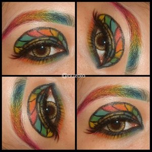 Yay! Thursday Lollipop! Hahaha i know, i know, it looks nothing like a lollipop, but well, like any other day i have no plan about the design, i just draw it to my heart content hahhaa ♥ #thursday #lollipop #eotd #eyes #rainbow #rainboweyes #colorful #anastasiabeverlyhills #makeupgeek #makeupcrazyhead #makeupfanatic1 #mayamiamakeup #theevanitydiary #themakeupstory #palafoxxiamakeup #labella2029 #clozetteid #vegas_nay #valerievixenart  #makeupglitz #dressyourface #auroramakeup #lvglamduo