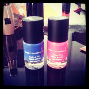 Faceofaustralia colour pro triple action nail enamel #oceanvilla #polyestergirl #australua #giveaways #beautyblogger