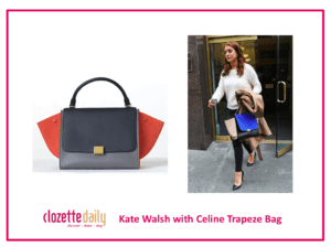 Kate Walsh with Celine Trapeze Bag