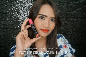 @pixycosmetics 
Lip Cream 02. Party Red
#clozetteid #clozettedaily #starclozette #FDbeauty #sociollablogger #indobeautygram #love #makeup #passion #eyemakeup #bblogger #bbloggerid #beautyblogger #beautybloggerid #hudabeauty #wakeupandmakeup #makeupgeek #makeupjunkie #makeupaddict #beauty #indonesianfemaleblogger #pixylipcream #lipcreampixy #lipcream #lipsticklokal #pixycosmetics #reviewpixylipcream #swatchpixylipcream #reviewlipcream