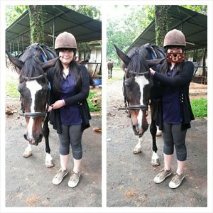 My first horse riding experience with @maybellineina and Maybelline Brand Ambassador *will reveal it soon* 
#mymnymoment #maybellineina #maybellineindonesia #beautyblogger #clozetteid #instablogger #bblogger #stables #horseriding #weekend #firsttime #instagram