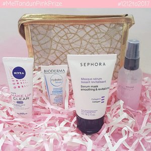 #1212TO2017

Are you ready for the last #MelTandunPinkPrize in 2016? "Travel with Me" set:
- Nivea 2in1 cleanser
- Bioderma Hydrabio Serum
- Sephora Serum Mask
- Mineral Botanica fragrance mist

Stay tune for more info!