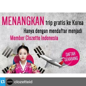 Happy Monday! Wanna win a trip to Korea? Check out the details below!!! #Repost from @clozetteid with @repostapp --- Yuk ikutan berbagi fashion style, beauty tricks, atau gaya hijab ala kamu di Clozette Indonesia! So fun! Sign up sekarang di http://goo.gl/c3jCgC untuk bisa memenangkan lucky draw tas Prada atau trip ke Korea!
#ClozetteID #membership #clozettegirl
#kireimakeup #winatrip #giveaway #trip #korea #travel #competition #freetriptokorea