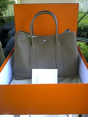 For Sale: Hermes Garden Party Etoupe Clemence #O