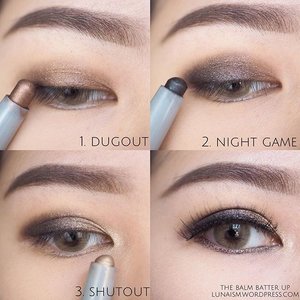 Step by step using The Balm Batter Up eyeshadow stick. I'm mixing 3 shades here. Really in love with the pigmentation and super long wearing. It can stand forever on my oily lids. Check out my complete review on blog ~ link on bio. ___#ClozetteID #ClozetteReview #TheBalmBatterUpReview #ClozetteIDxTheBalm