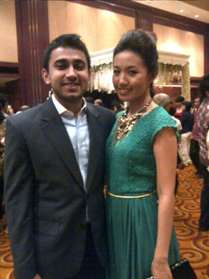 Emerald Green Cocktail Dress with Golden Chain Belt - wore this to my aunt's wedding September 2012 :)