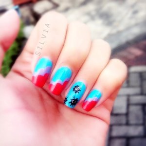 On my ring fingers, the little creature is from one of Ghibli's movie :)
