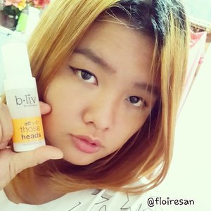 Do you have any problem with blackheads or white heads? Big pores? Today, my review towards this product is up. 
This is b.liv Off With Those Heads. It works well! A real great product to remove your blackheads and whiteheads - no pain, no scars, no more big pores!

It gives you great result in 14 days. No more squeezing, no more beauty salon! 
Wanna see my review? Click it on my blog:
http://www.floiresan.com/2014/09/blivcellnique.html
(Or click it on my Instagram profile)

Thanks ♡

#review #beauty #beautyblogger #floiresan #clozetteid #clozetteid #bblogger #bliv #cellnique #offwiththoseheads