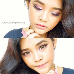 As a teaser of what I'm doing right now. Purple smokey eye for monolids or small eyes💜#clozette #clozettedaily #clozetteid #beauty #selfie #ootd #muotd